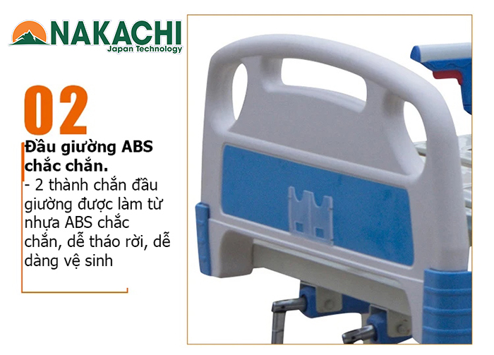 chức năng Giường Y Tế 1 Tay Quay Nakachi NC-01T